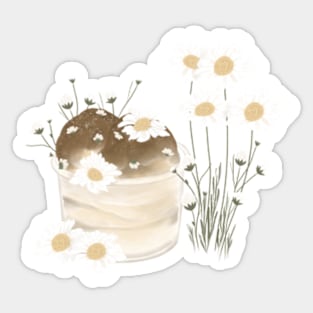 Discovering the Magic of Ice Cream and Flower Sticker